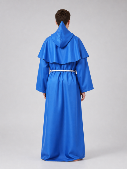 Medieval-Style Hooded Robe Costume