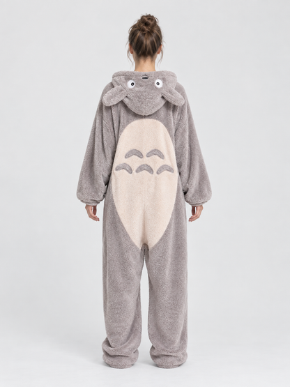 Hooded Home Jumpsuit Pajama with Ears