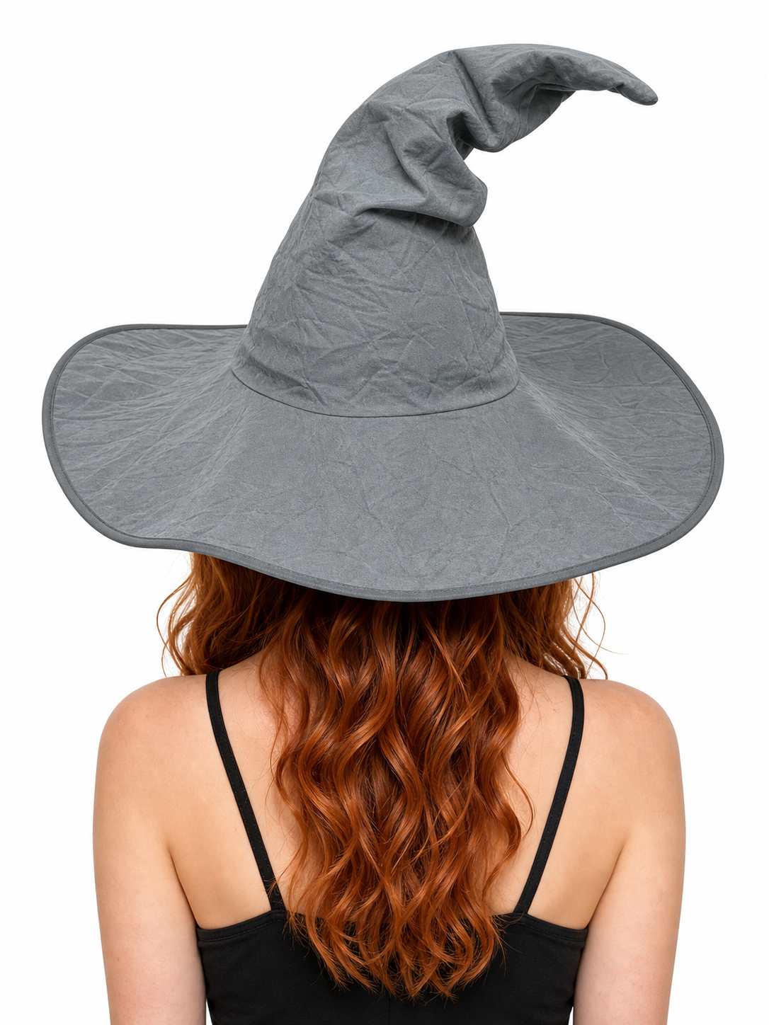 Dark Gray Carnival Witch Hat for Halloween