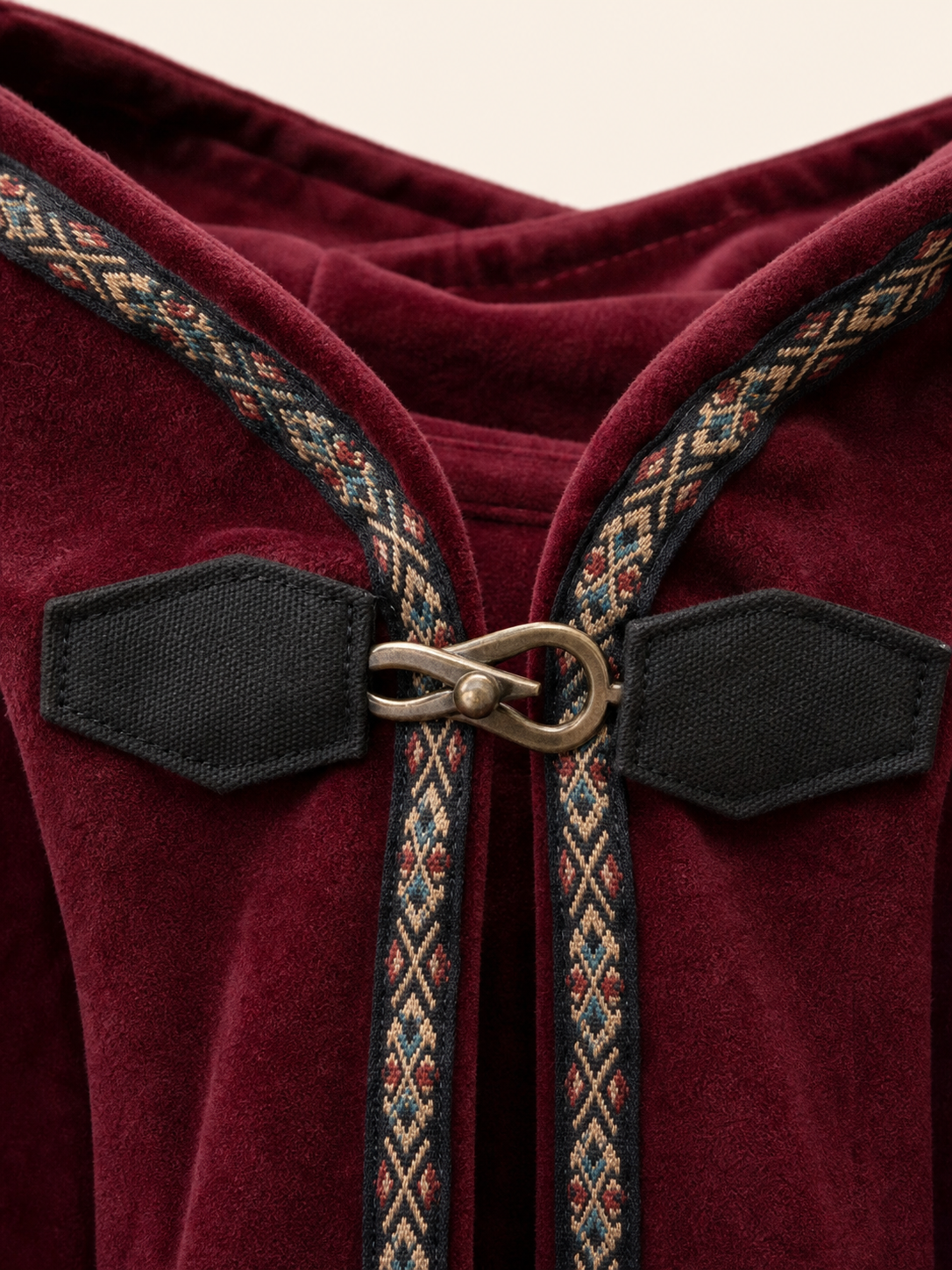 Brown Carnival Cloak with Hood