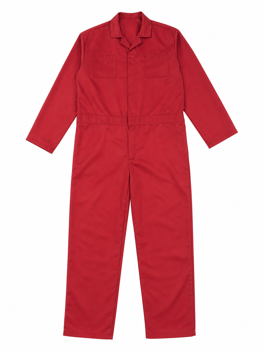 Red Miles Long-Sleeve Jumpsuit