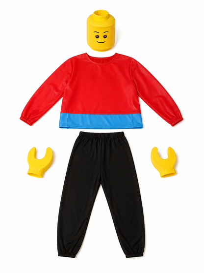 Minecraft-Style Block Character Costume for Parties