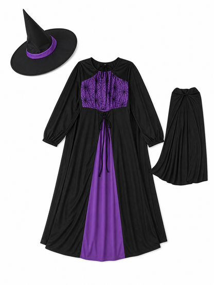 Black Costume Cape with Dress and Hat