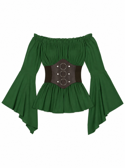 Renaissance-Style Costume Dress with Belt