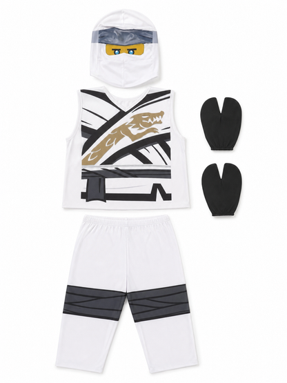 Ninja Costume for Performances with Mask and Gloves