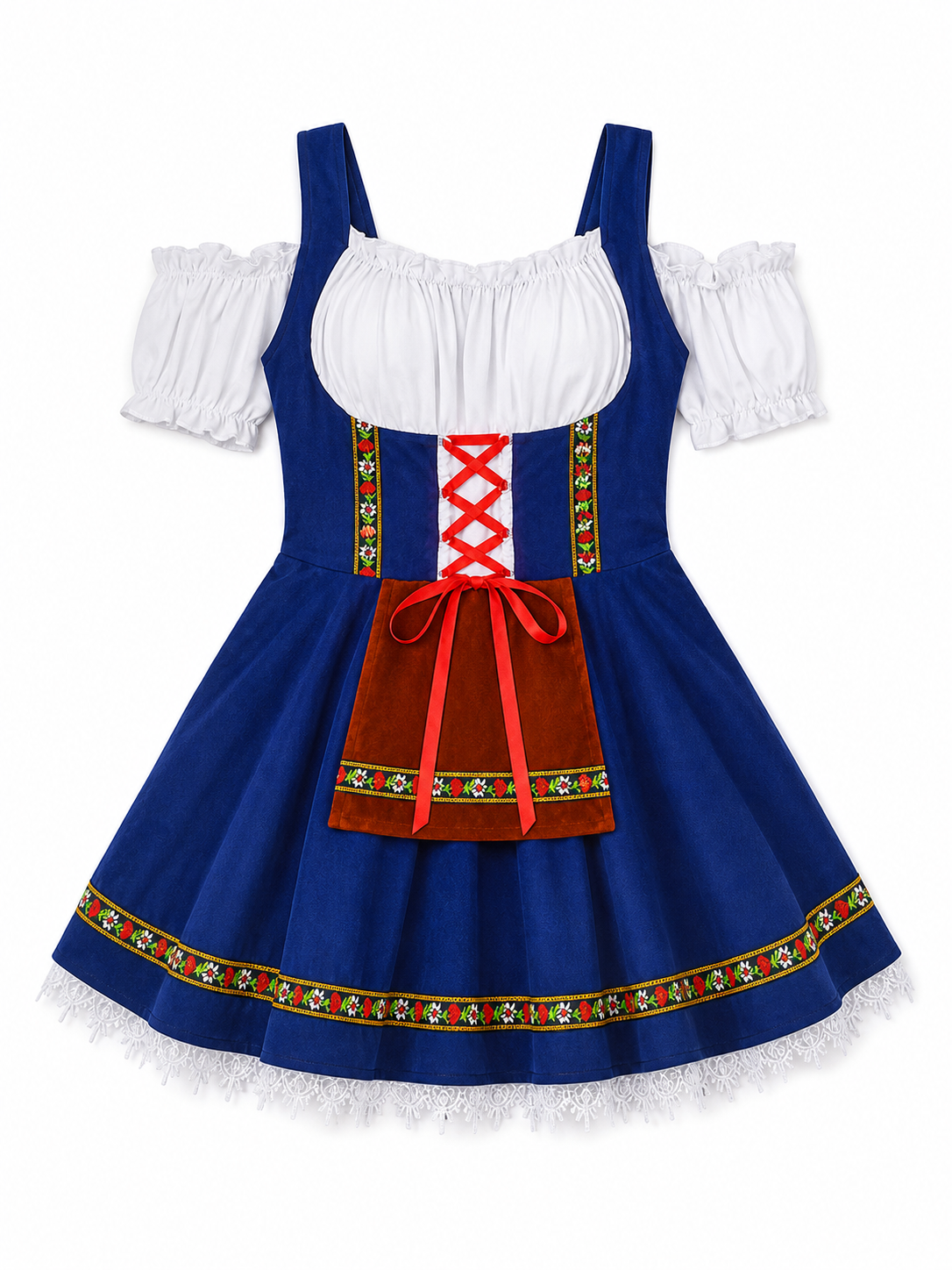 National costume with apron and trim