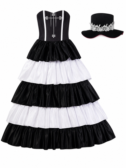 Perona One Piece Cosplay Dress with Hat