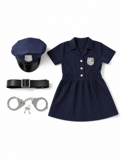 Kids Police Costume for Cosplay and Parties