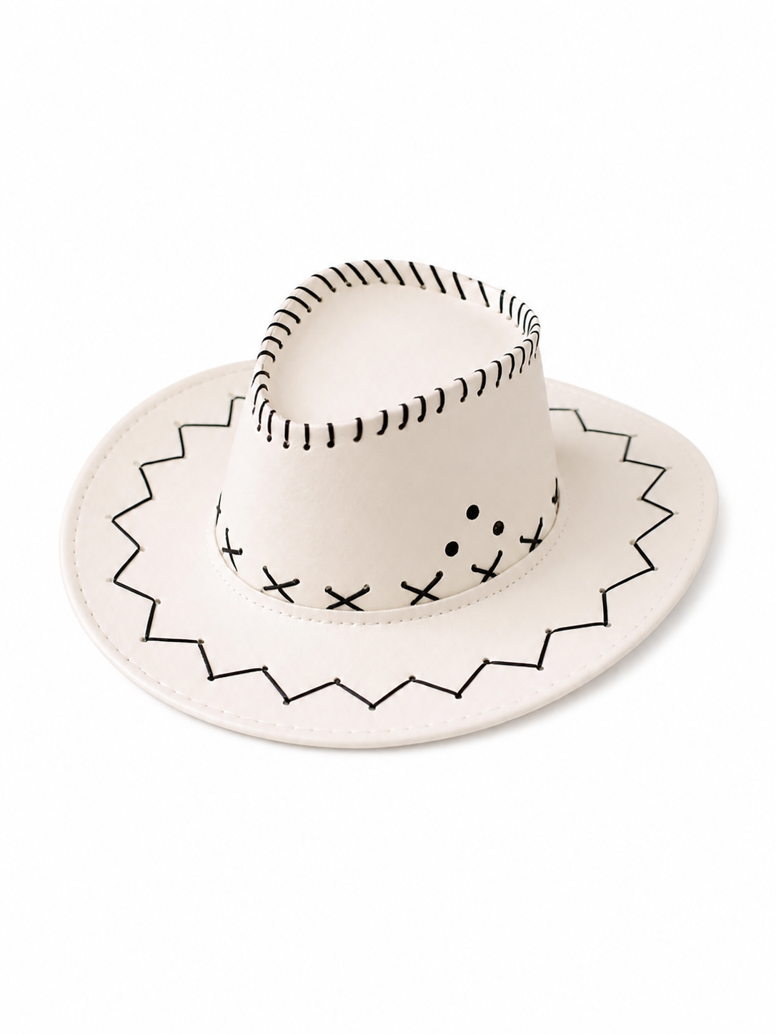 Carnival Cowboy Hat, Wide-Brimmed, Tall-Crowned included items