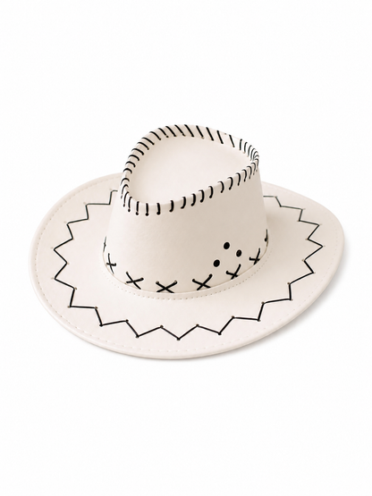 Carnival Cowboy Hat, Wide-Brimmed, Tall-Crowned included items