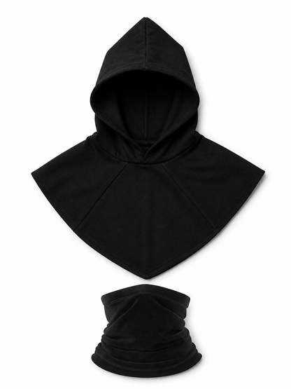 Black Carnival Cloak with Hood and Mask included items 2