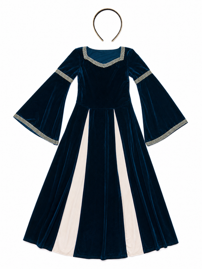 Medieval-style costume dress with headband