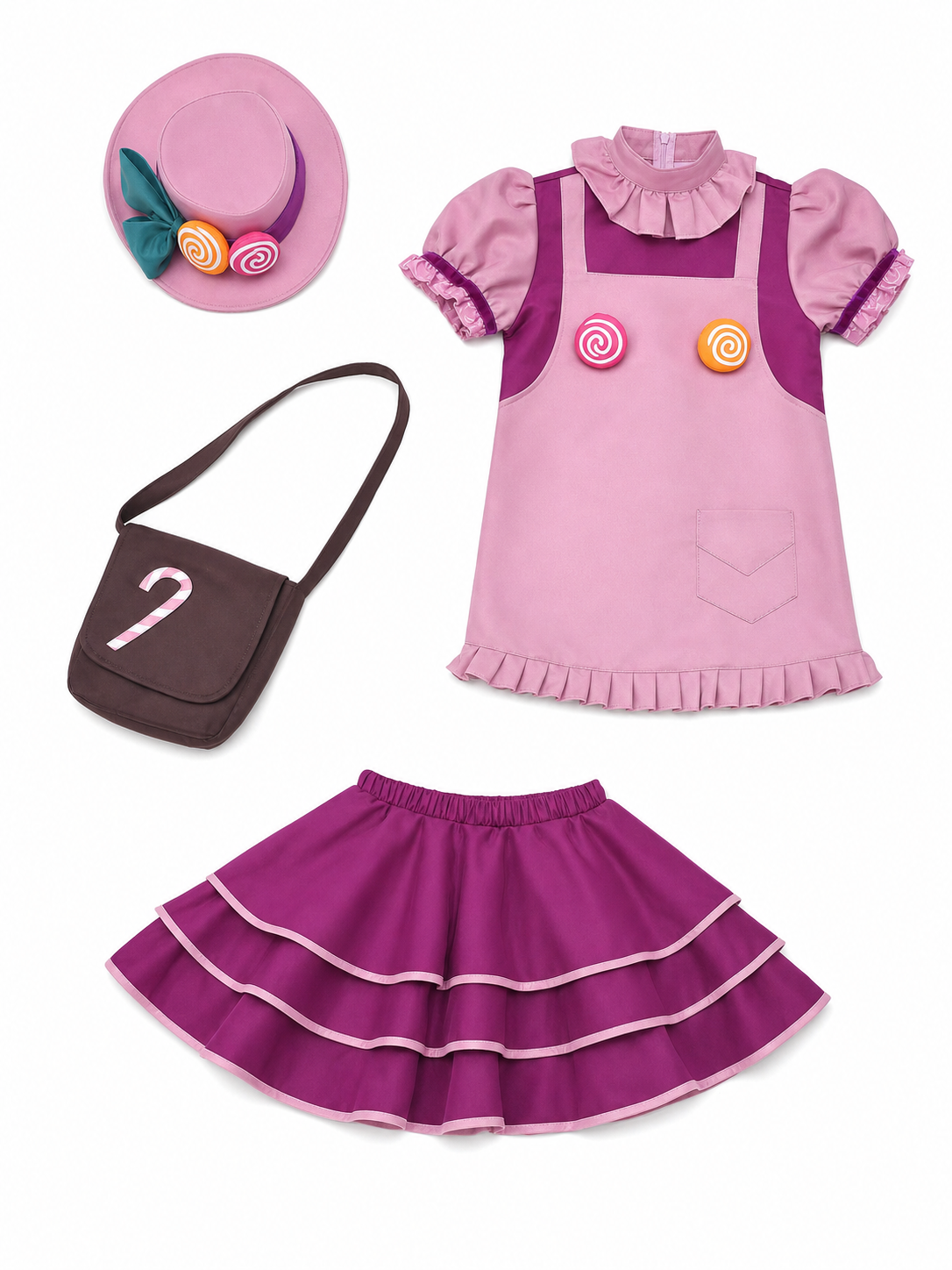Candy-Style Stage Dress with Ruffles