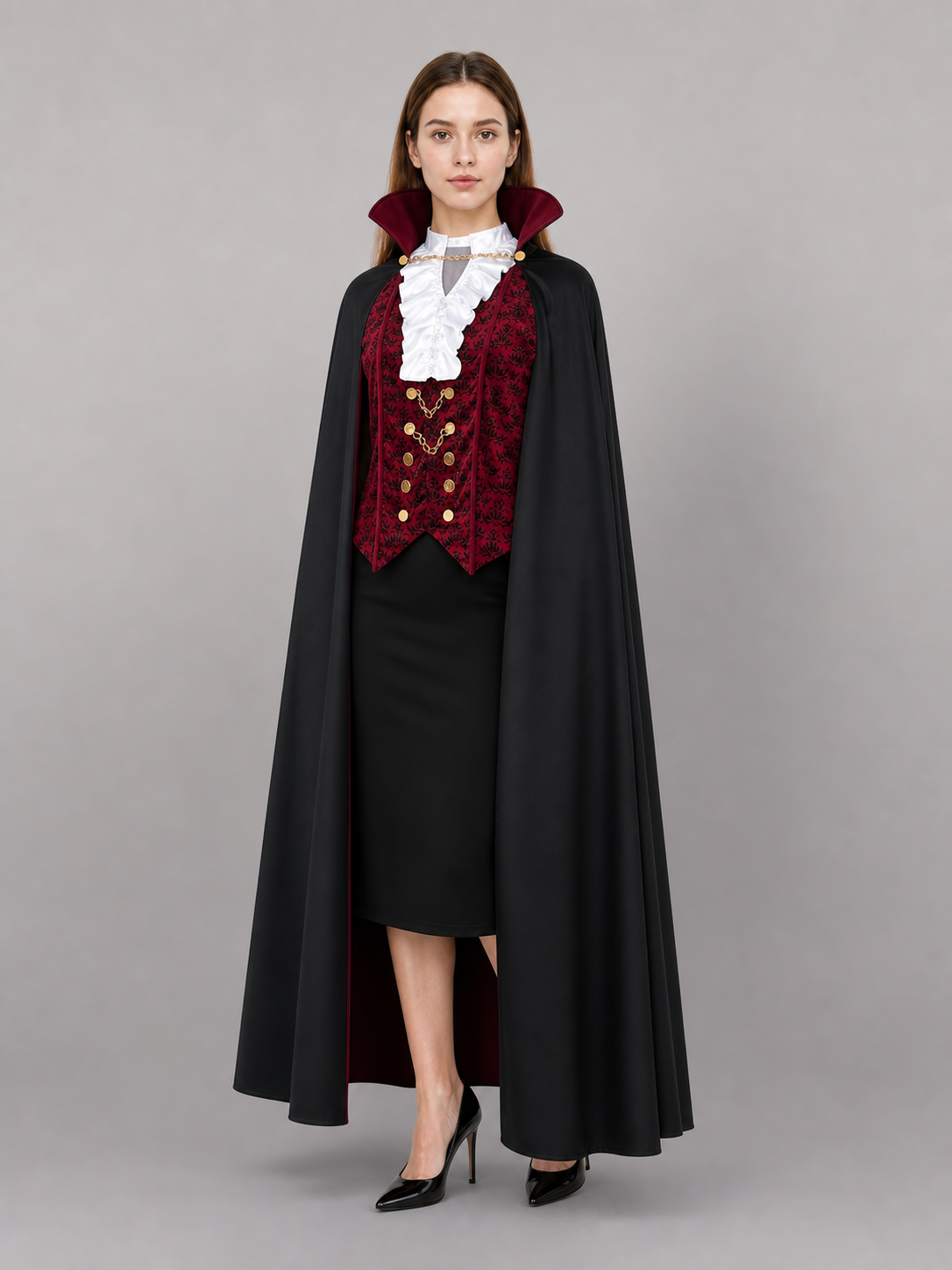 Count Costume: Victorian-Style Coat and Vest with Jabot