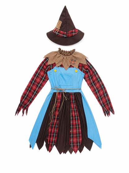 Scarecrow Costume: Dress and Hat included items 2
