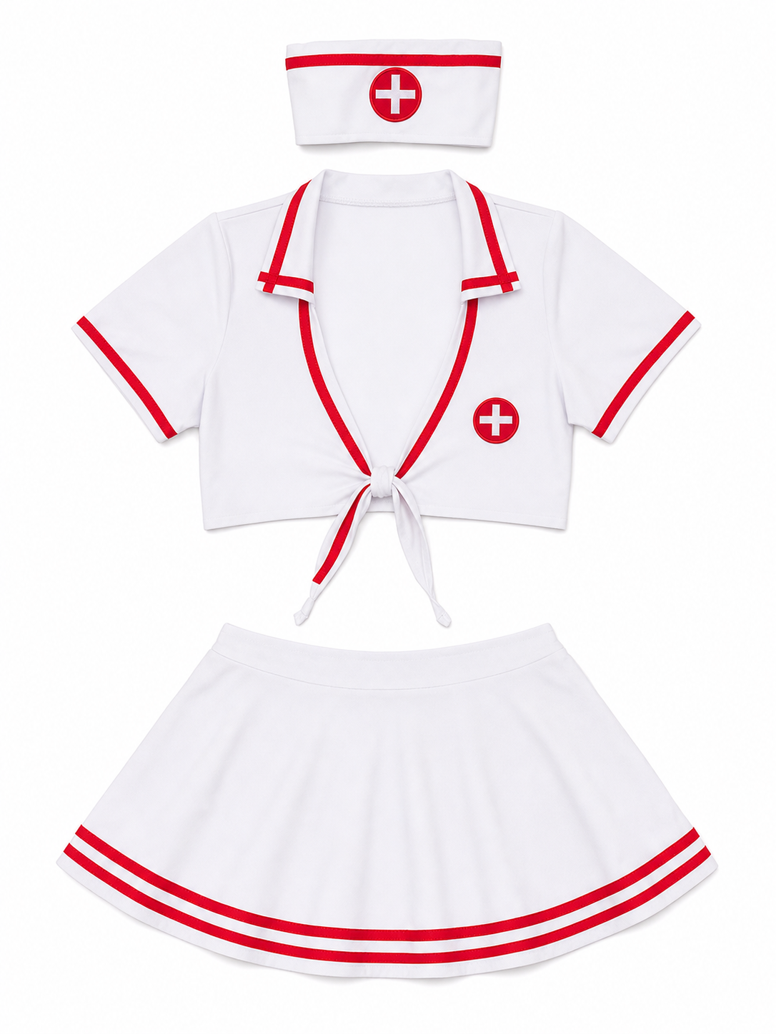 Medical Costume with Red Details, Set