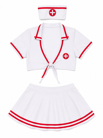 Medical Costume with Red Details, Set