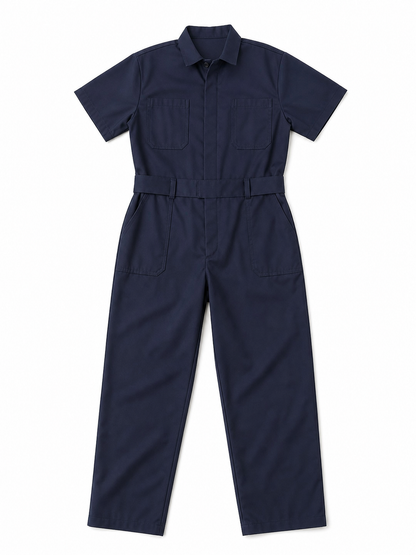Practical children's short-sleeve jumpsuit