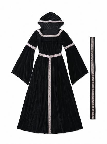 Zombie Costume, Medieval Hooded Dress