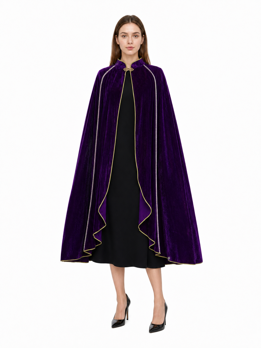 Purple Carnival Cloak with Hood