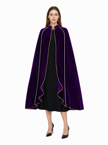 Purple Carnival Cloak with Hood