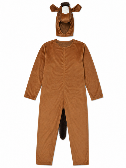 One-Piece Horse Costume with Hood for Performances