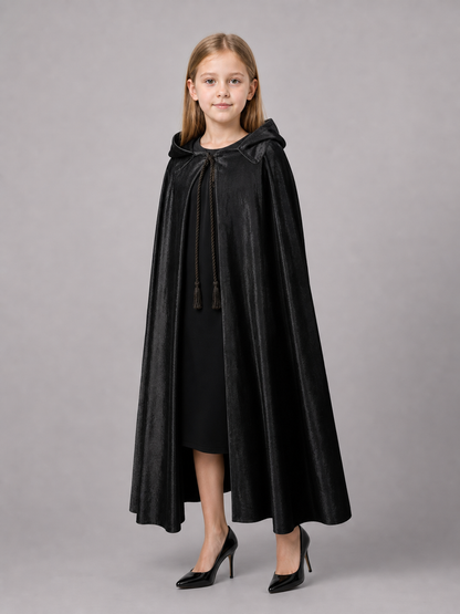 Black Hooded Costume Cape, Cosplay