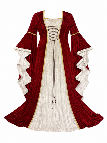 Medieval Renaissance Dress with Sleeves
