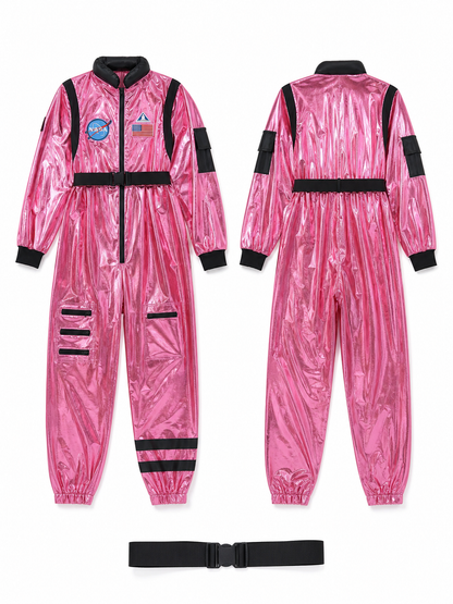 Pink NASA Astronaut Jumpsuit for Cosplay