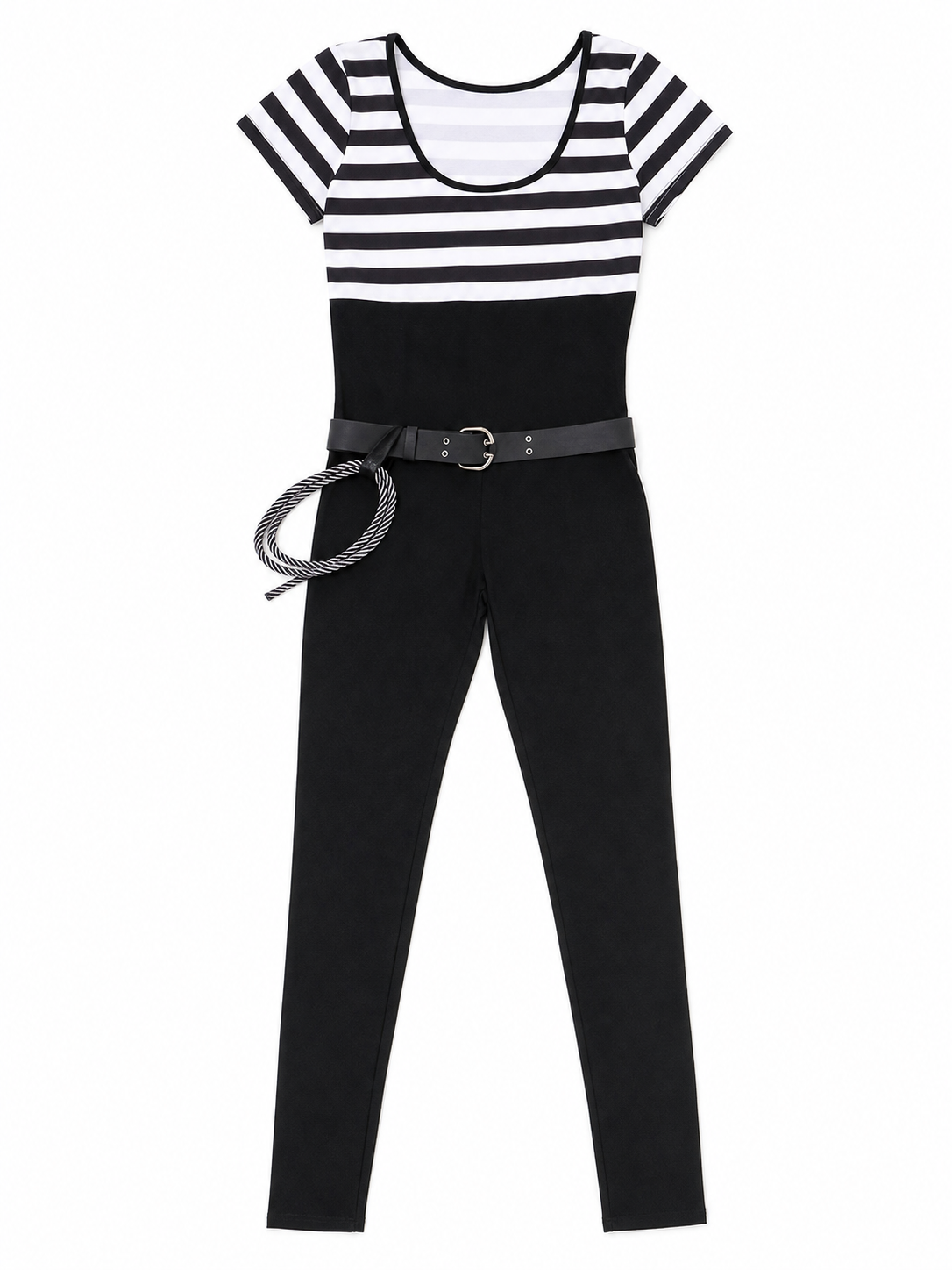 Robber Costume — Striped Jumpsuit