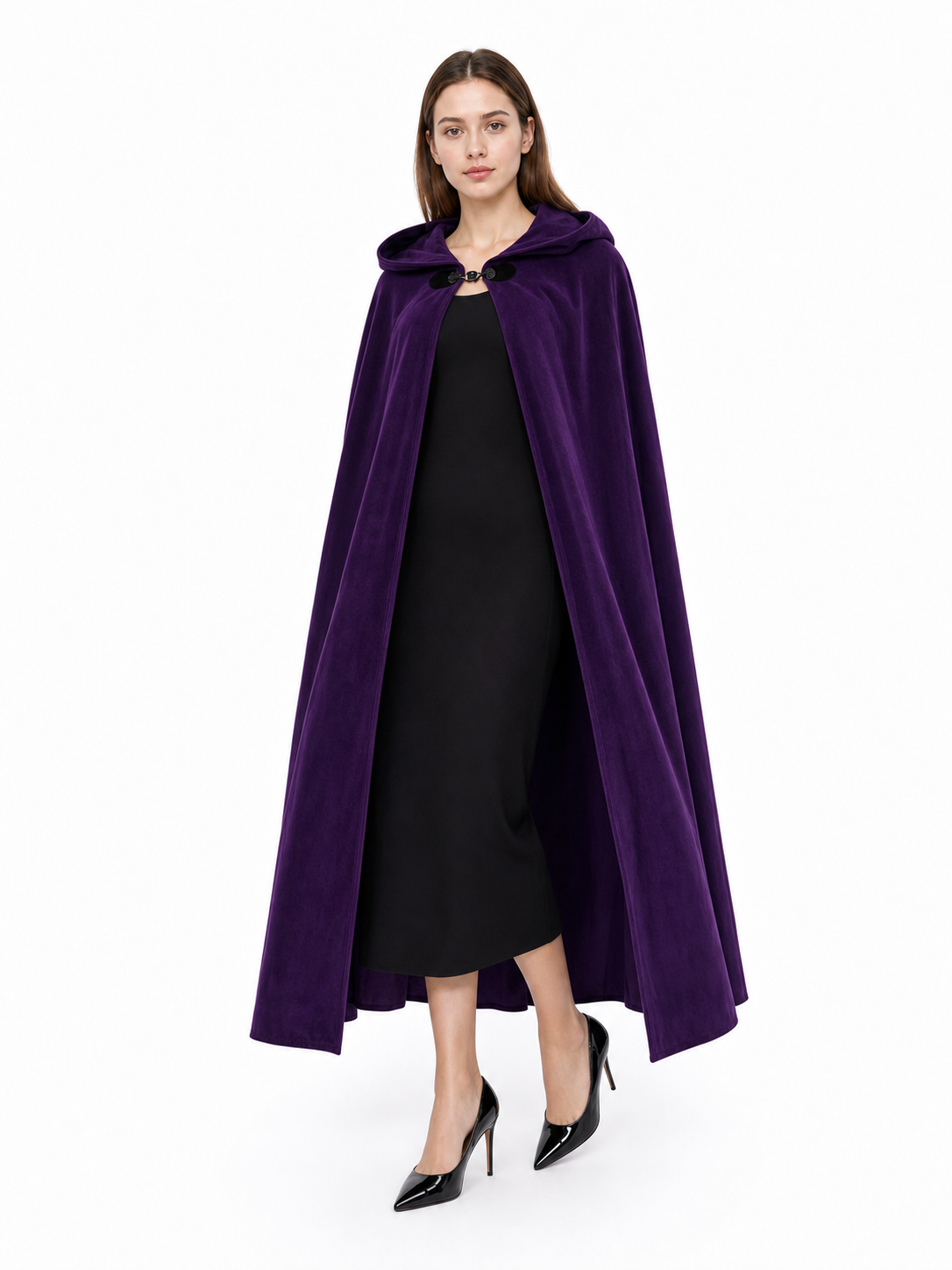 Purple Costume Cloak with Hood