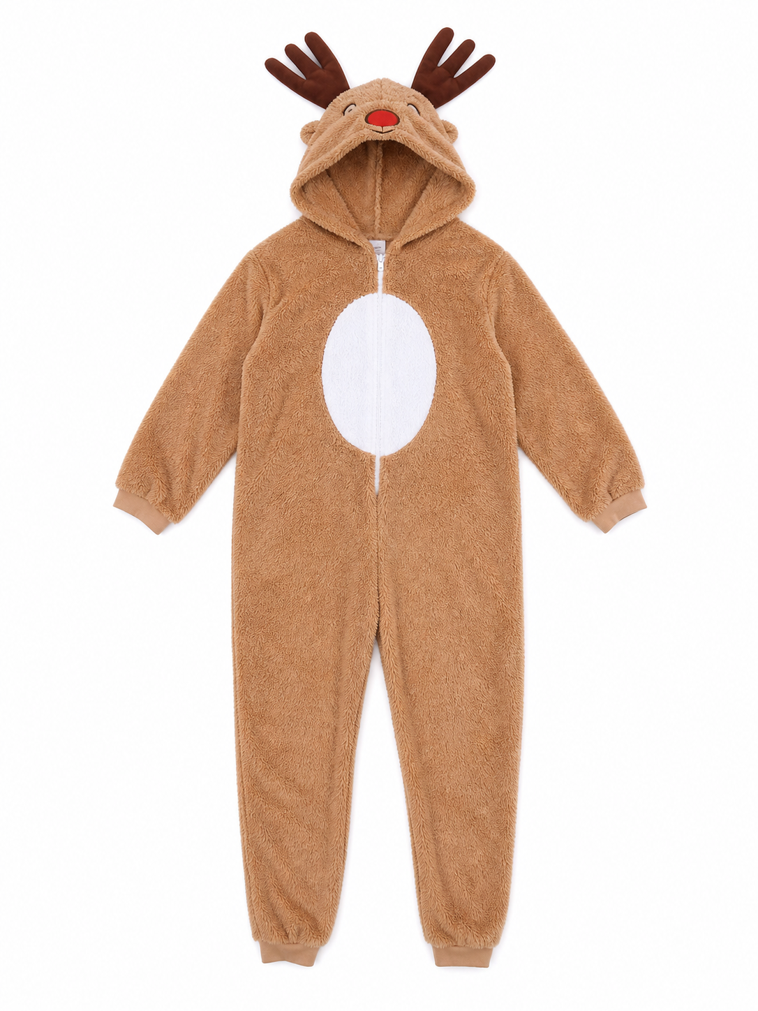Reindeer costume with hood and zipper