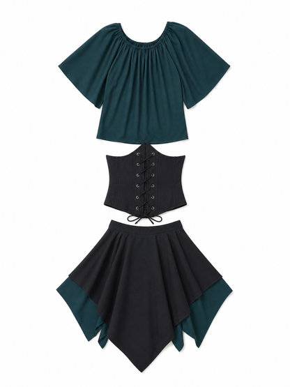 Gothic Medieval-Style Cosplay Dress