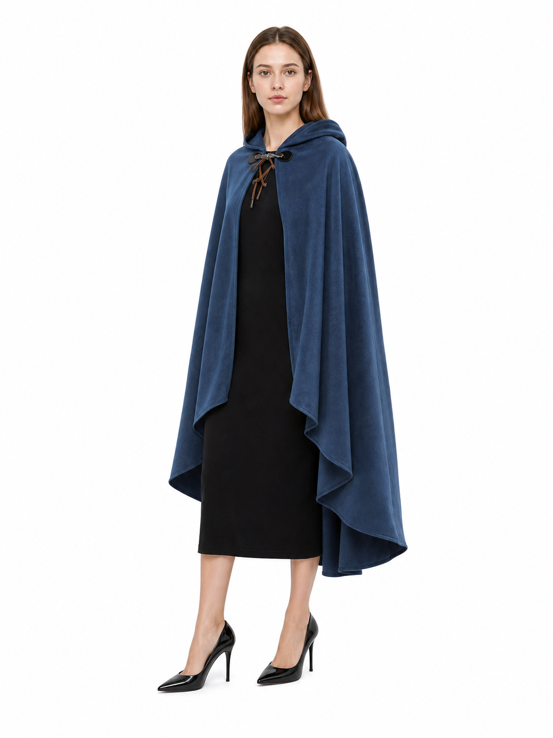 Blue Hooded Carnival Cloak, Medieval