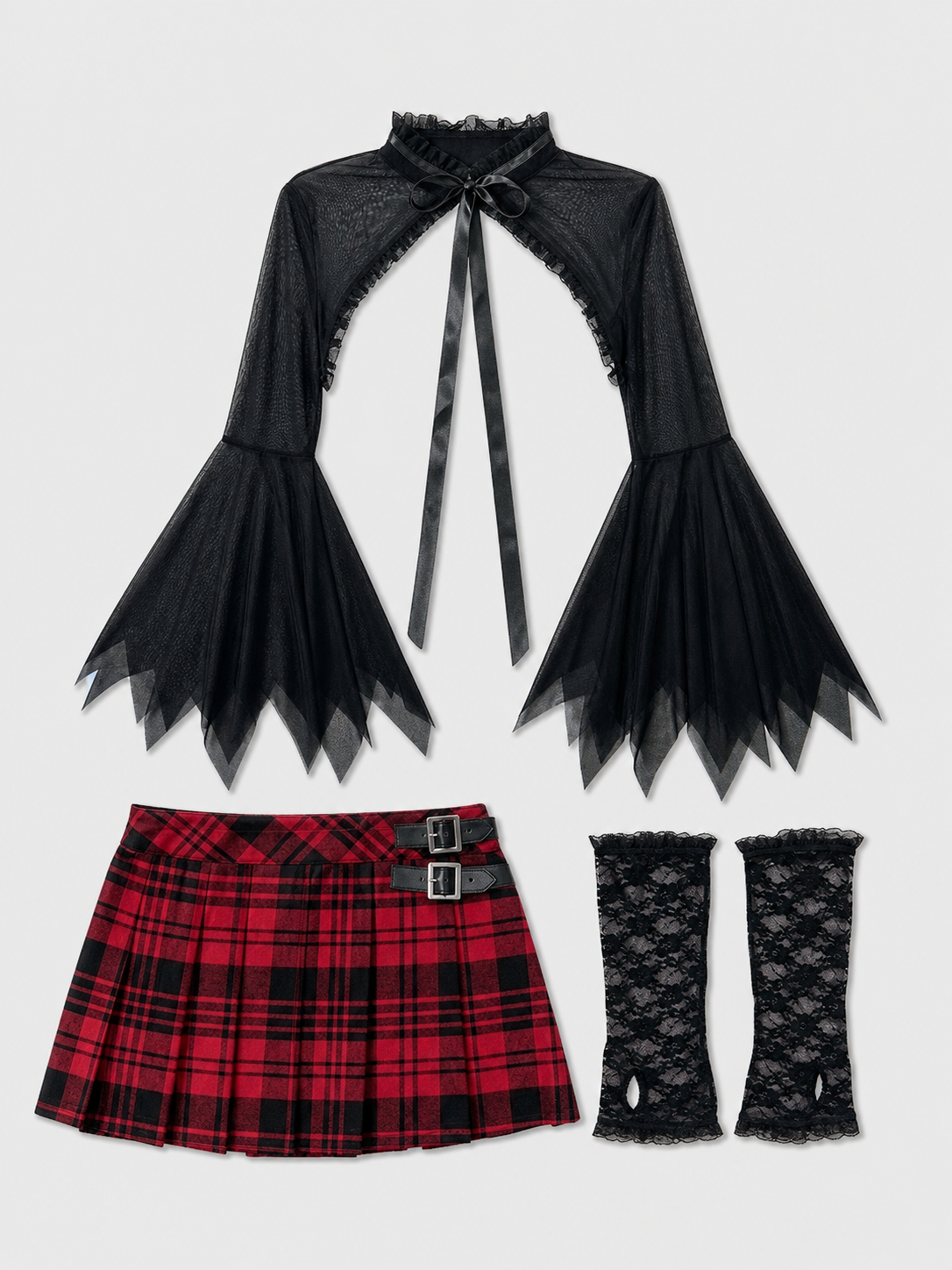 Accessory Set: Horns, Gloves, Stockings, and Cape