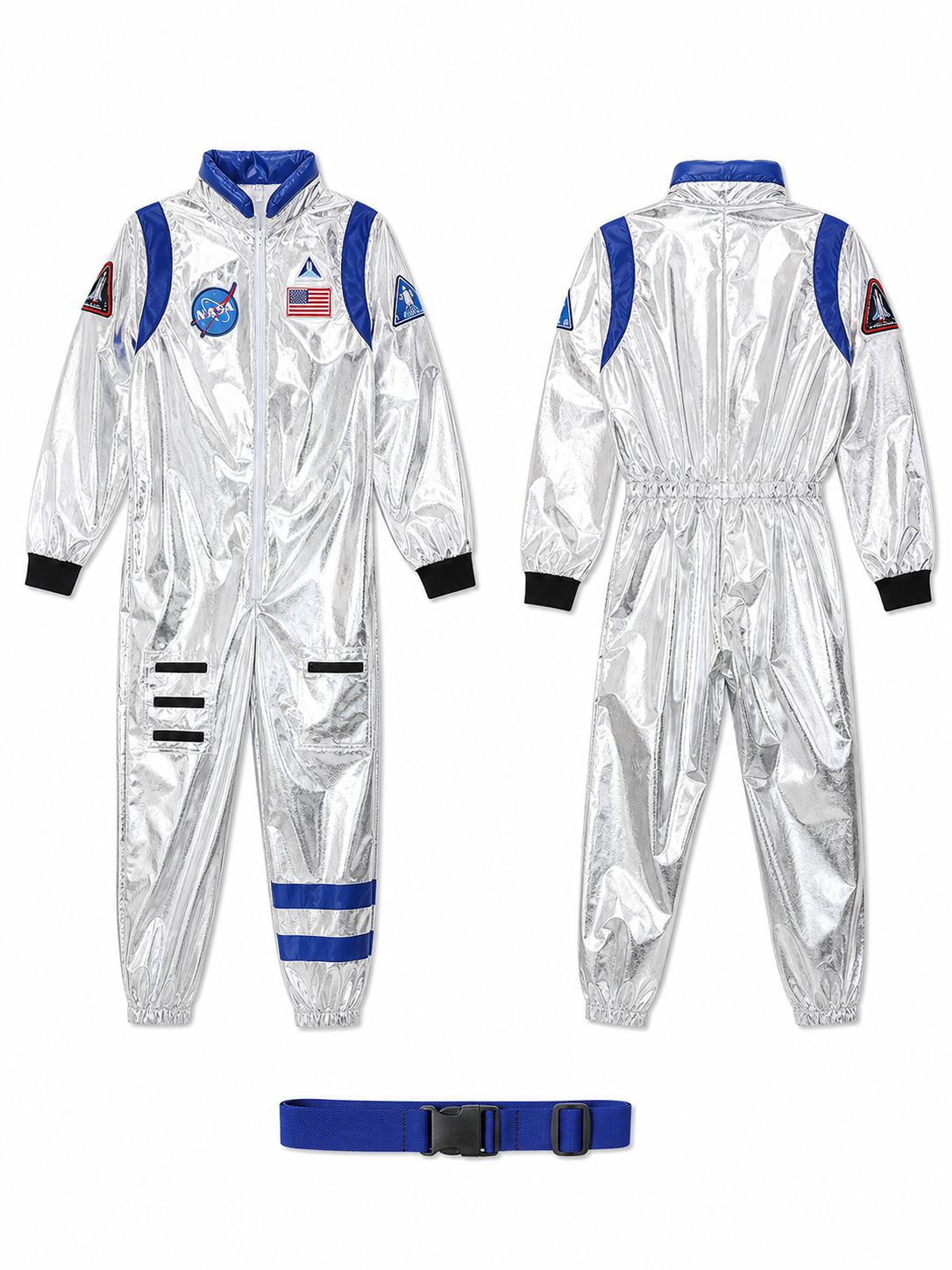 One-Piece Astronaut Costume for Cosplay with Decorative Details