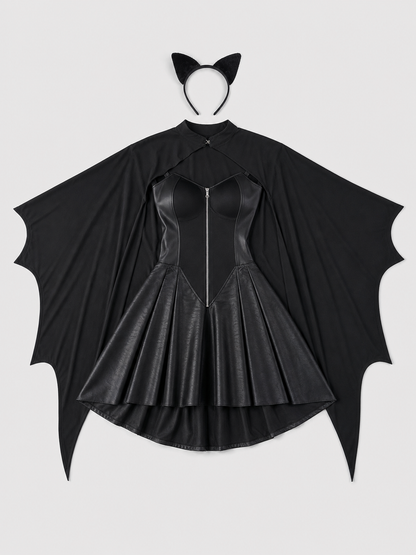 Bat Costume with Wings and Ears