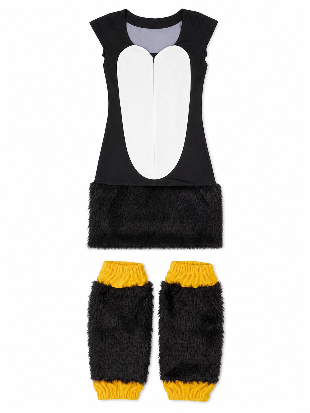 Penguin cosplay costume with hood and paws