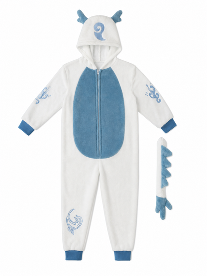 Children's Hooded Dragon Jumpsuit Costume