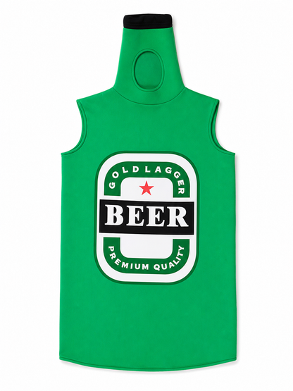 Halloween Beer Bottle Costume with Hood included items