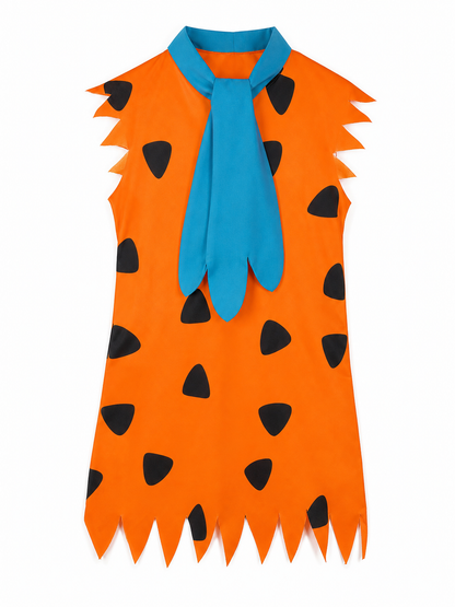 Orange Dress with Black Spots and Blue Accessory included items 4