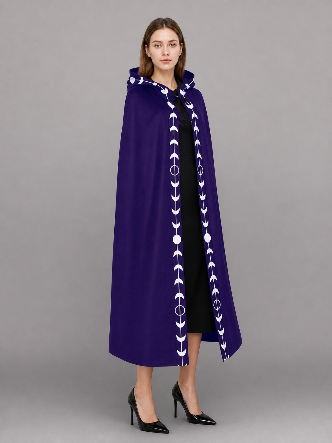 Purple Carnival Cloak with Hood