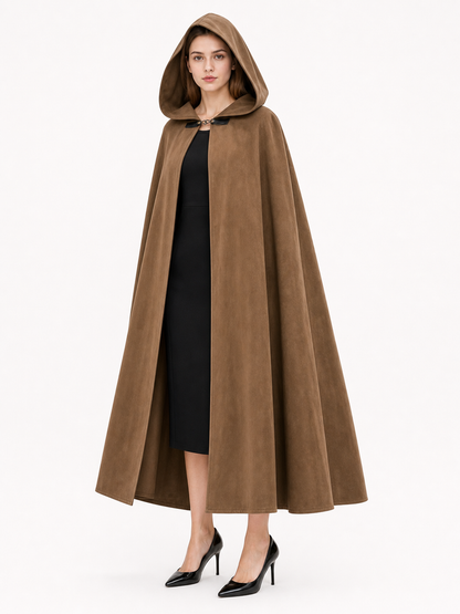 Brown Hooded Costume Cloak