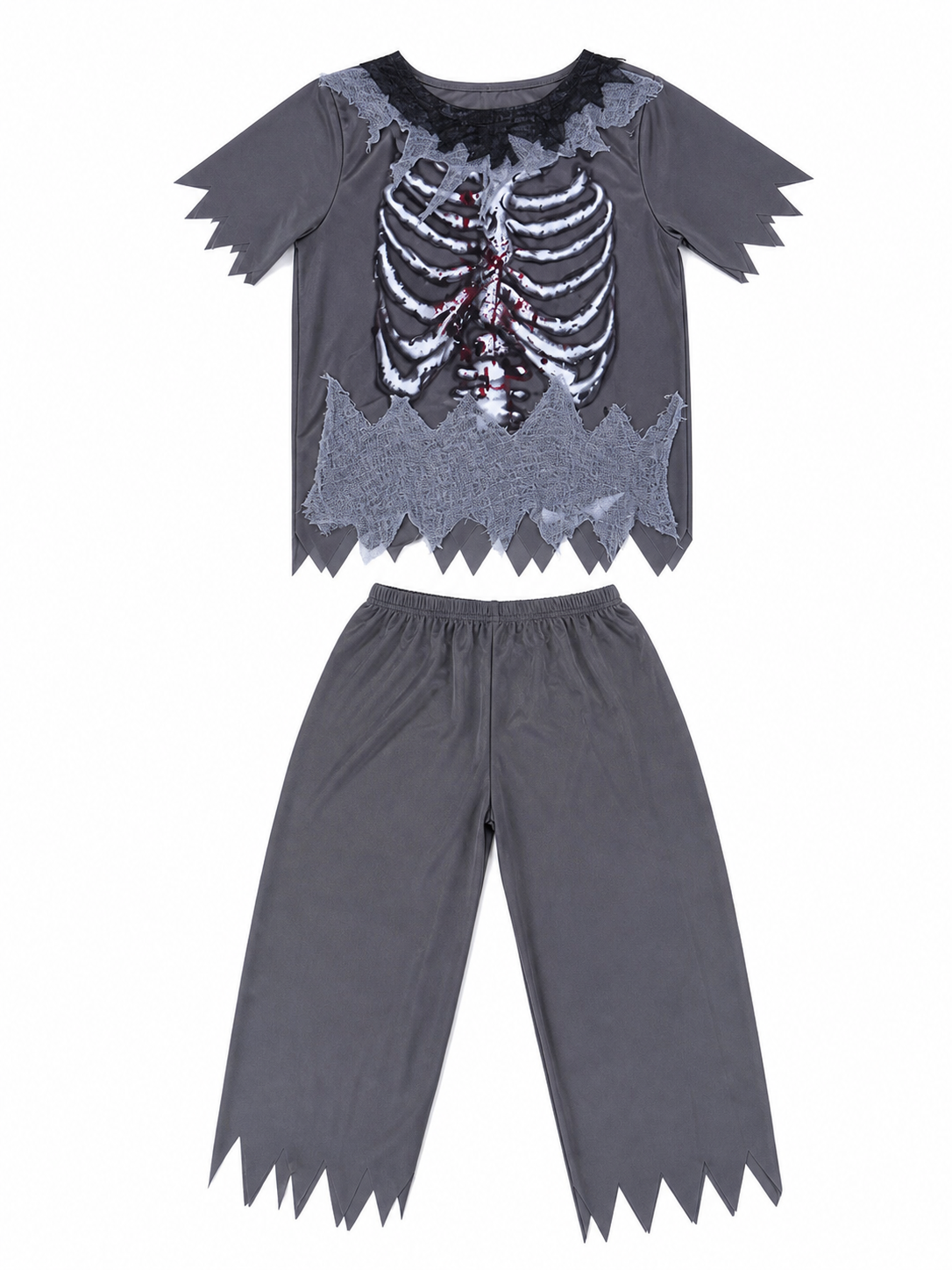 Halloween Skeleton Costume: Shirt and Pants