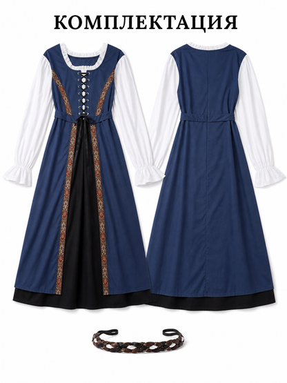 Halloween Costume: Retro Dress with Headpiece