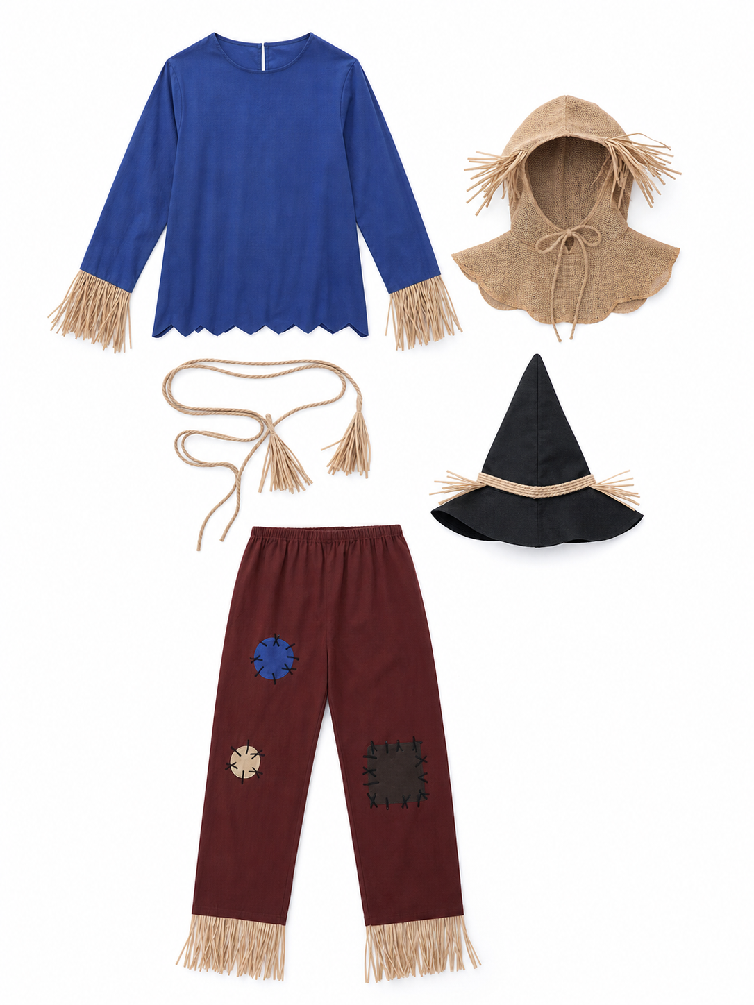 Scarecrow Costume for Halloween, Cosplay, Stage