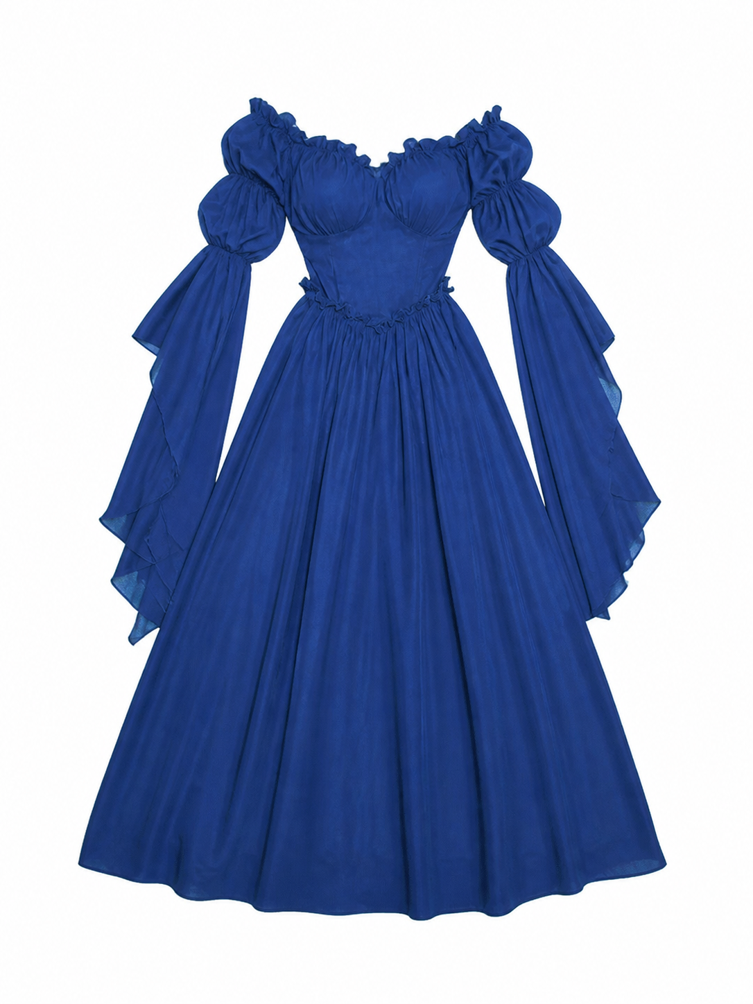 Vintage-Style Medieval Dress, Blue
