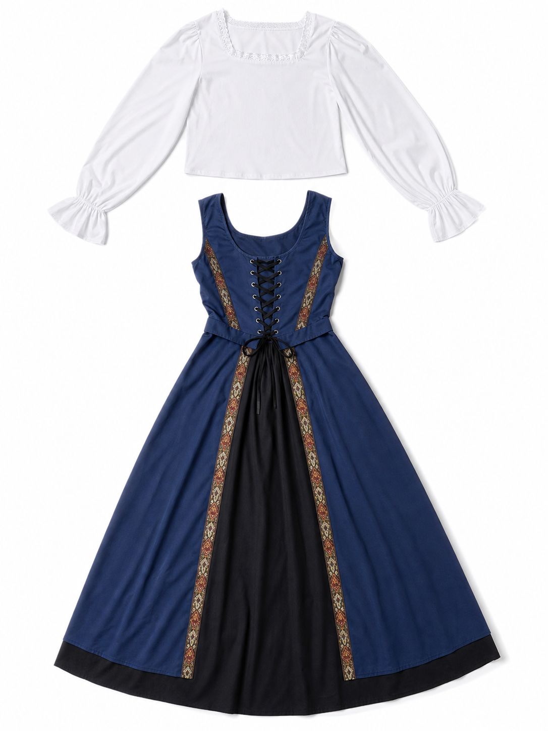 Halloween Costume: Retro Dress with Headpiece