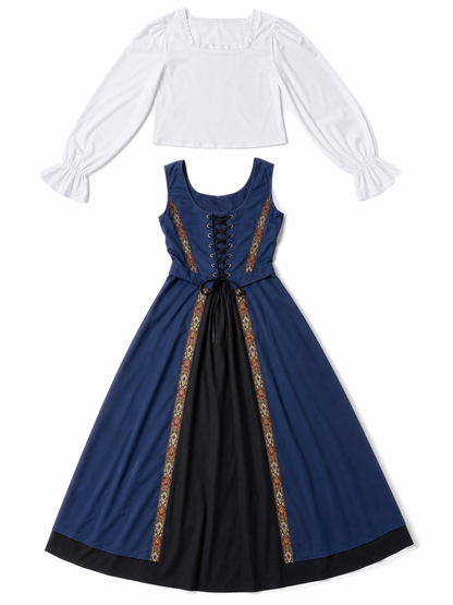Halloween Costume: Retro Dress with Headpiece