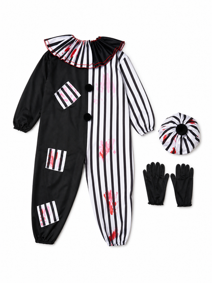 Evil Clown Carnival Costume for Halloween and Stage